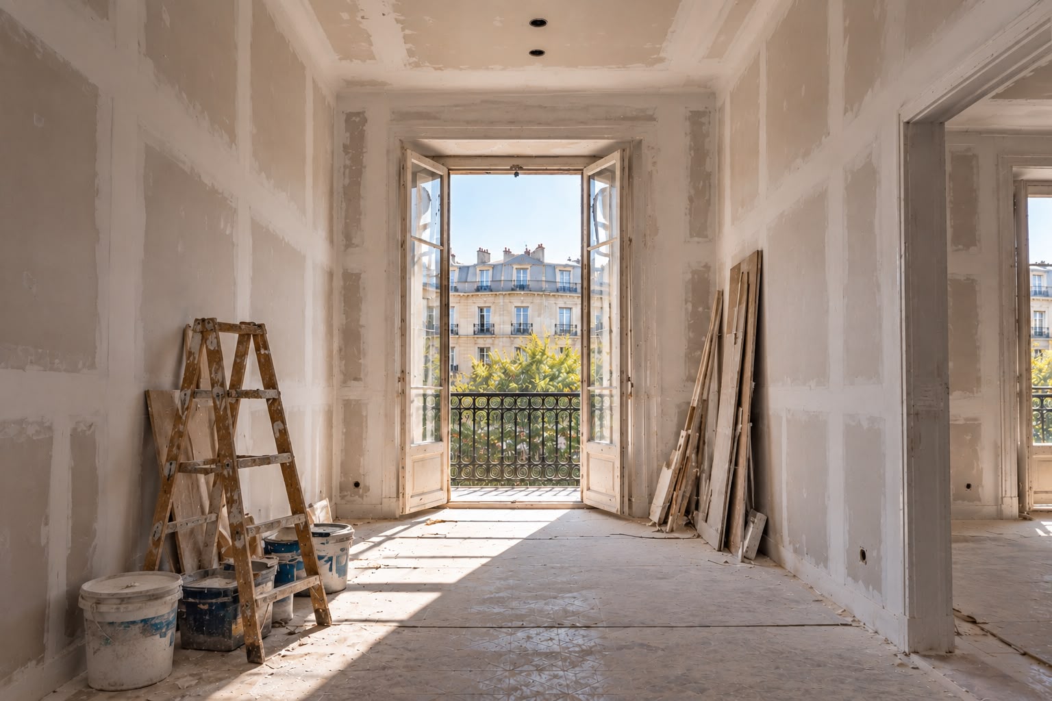 Partitioning and finishes in progress